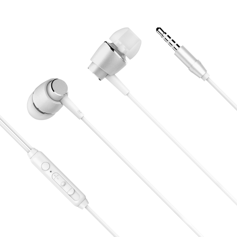 Ausinės - laisvų rankų įranga 3.5mm baltos (white) Kruger&Matz B1